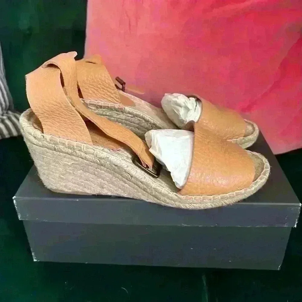 JCrew Leather Espadrille - Size 10